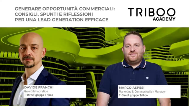 La validazione delle lead e l’AI TRIBOO