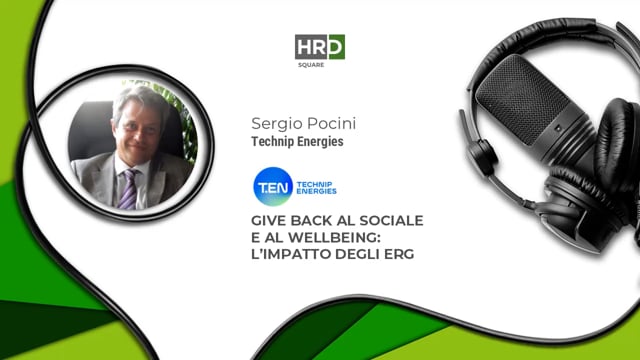Give back al sociale - l’impatto degli ERG - TECHNIP ENERG ...