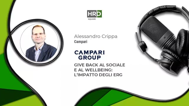 Give back al sociale - l’impatto degli ERG - CAMPARI GROUP