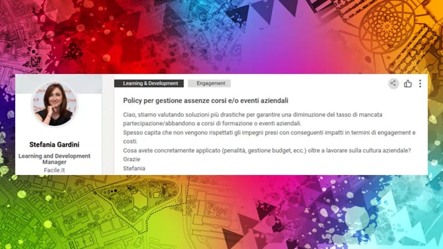 Policy per la gestione delle assenze corsi e-o eventi aziend ...