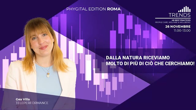 Dalla natura riceviamo molto di più di ciò che cerchiamo!  ...