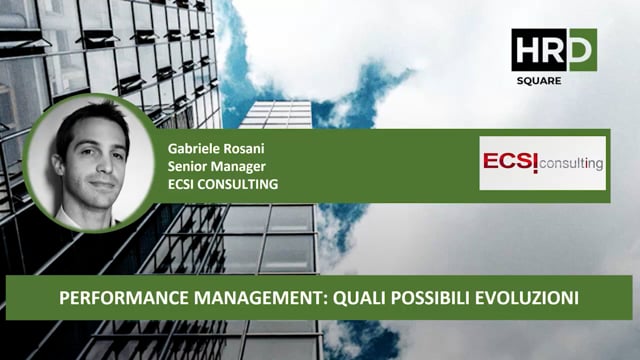 Performance management, quali possibili evoluzioni ECSI CONS ...
