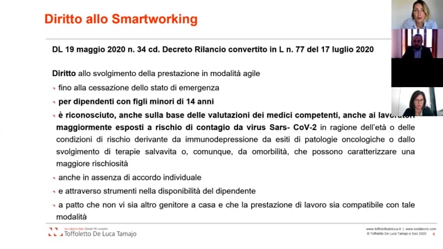 Lavoro Agile oltre il 31 07 TOFFOLETTO DE LUCA TAMAJO