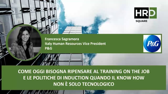 Training on the job e le politiche di induction P&G