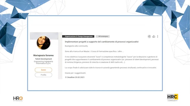 Implementare progetti a supporto del cambiamento di processi ...