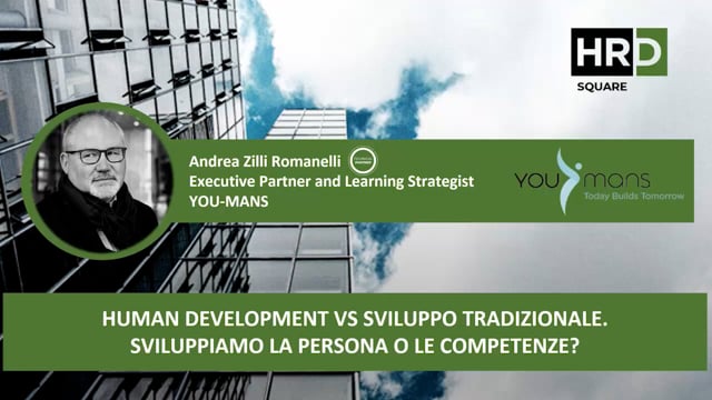 Human development vs sviluppo tradizionale YOU MANS