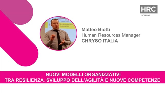 Nuovi modelli organizzativi CHRYSO ITALIA
