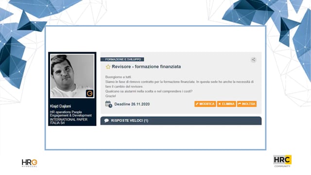 Revisore - formazione finanziata HRC FUNDTRAINING