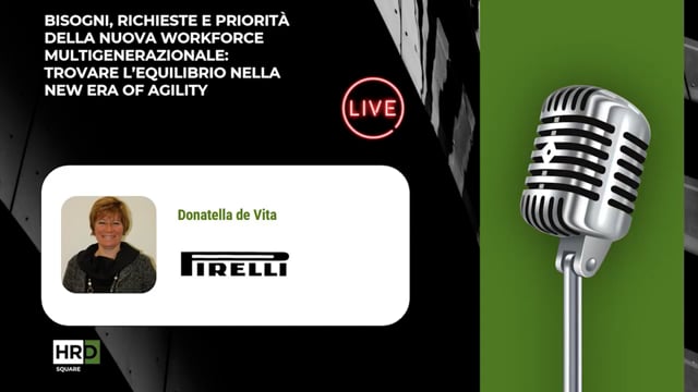 Nuova workforce multigenerazionale PIRELLI