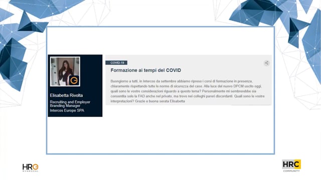 Formazione ai tempi del COVID Giuseppe Cavattoni