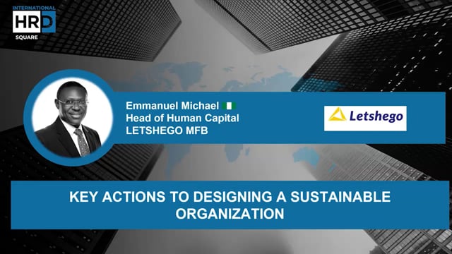 Key Actions To Designing A Sustainable Organization 