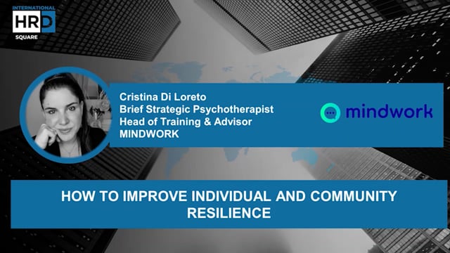 How to improve individual and community resilience MINDWORK