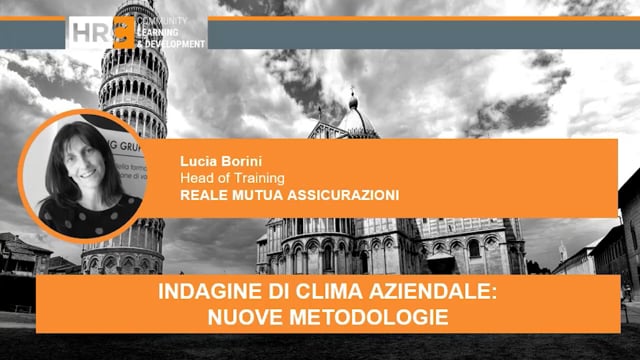 Indagine di clima aziendale nuove metodologie REALE MUTUA AS ...