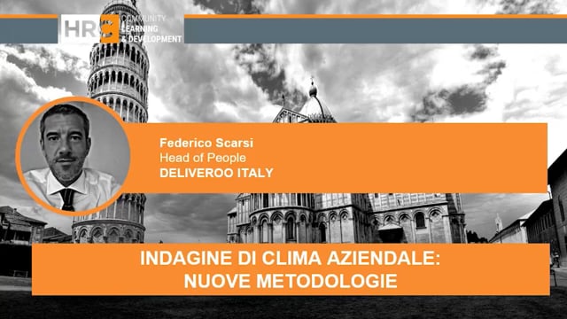 Indagine di clima aziendale nuove metodologie DELIVEROO ITAL ...