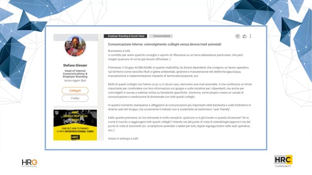 Comunicazione Interna, coinvolgimento colleghi senza device  ...