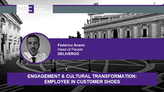 Employee in customer shoes DELIVEROO