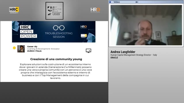 Creazione di una community young ORACLE