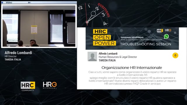Organizzazione HR Internazionale domanda Alfredo Lombardi