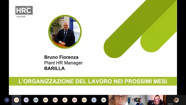 L’organizzazione del lavoro nei prossimi mesi BARILLA