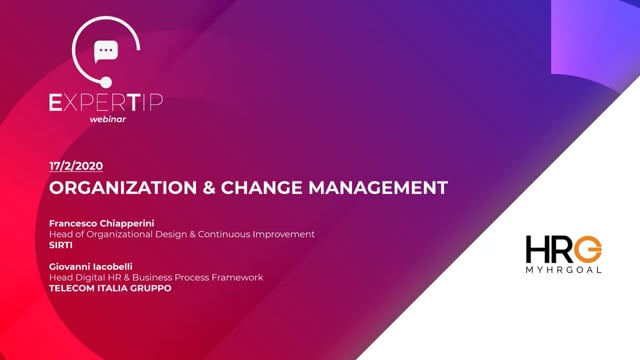 Organization & Change Management SIRTI TIM