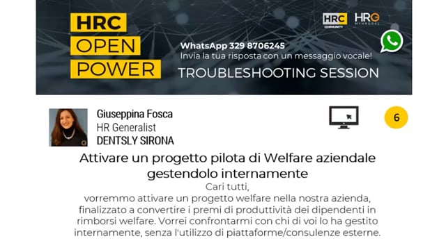Deborah Radrizzani risponde Attivare un progetto pilota di W ...