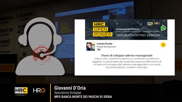 Giovanni D'Oria risponde su Piani di sviluppo del talento ma ...