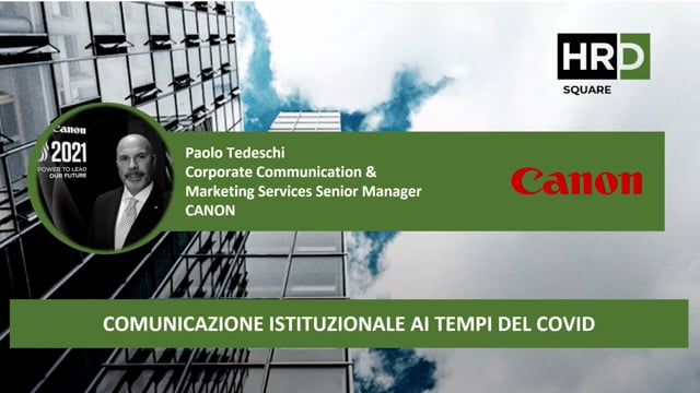 Comunicazione istituzionale ai tempi del covid CANON