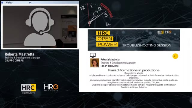 Piani di formazione in produzione GRUPPO CIMBALI