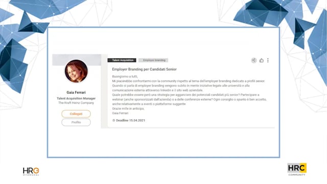 Employer Branding per candidati senior COSTA CROCIERE