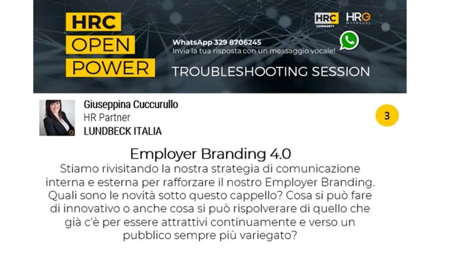 Giovanna Damiani risponde su EMPLOYER BRANDING 4.0