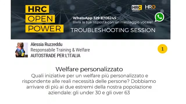 Antonio Varanese risponde su WELFARE PERSONALIZZATO