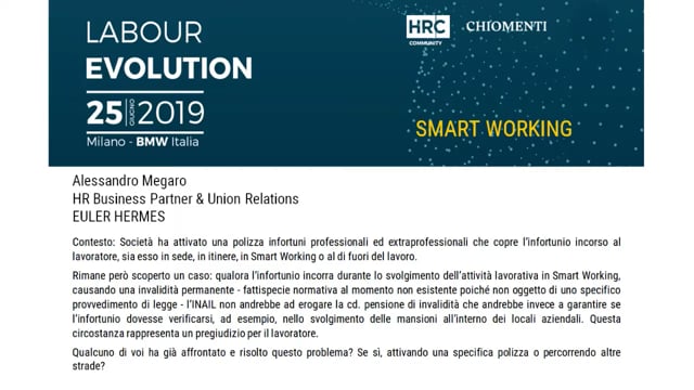 Luigi Mariani risponde su SMART WORKING