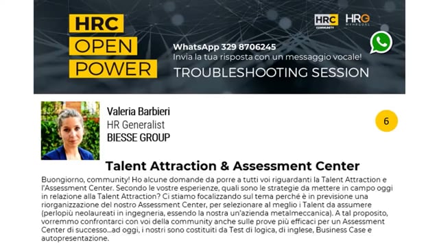 Daniele Di Blasio risponde su TALENT ATTRACTION & ASSESSMENT ...