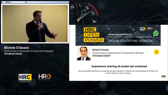 Michele D'Amario domanda EXPERIENCE SHARING DI ANALISI DEL W ...
