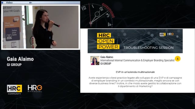 Gaia Alaimo domanda EVP IN UN'AZIENDA MULTINAZIONALE