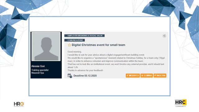 Digital Christmas event for small team TESISQUARE