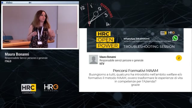 Maura Bonanni domanda Percorsi Formativi MAAM