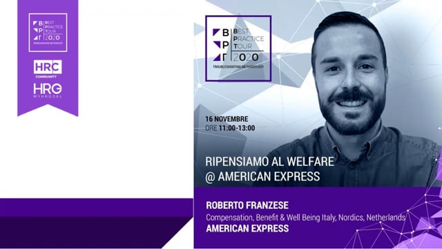 Ripensiamo al Welfare @ American Express AMERICAN EXPRESS
