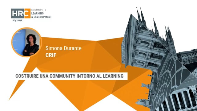 costruire una community intorno al learning CRIF