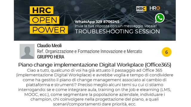 Piano change implentazione digital workplace NEXI