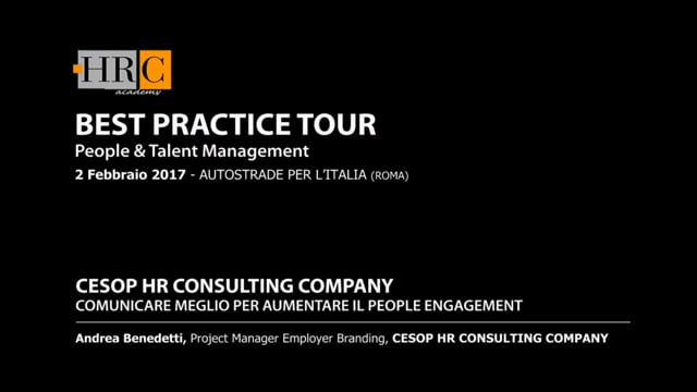 COMUNICARE MEGLIO PER AUMENTARE IL PEOPLE ENGAGEMENT CESOP H ...