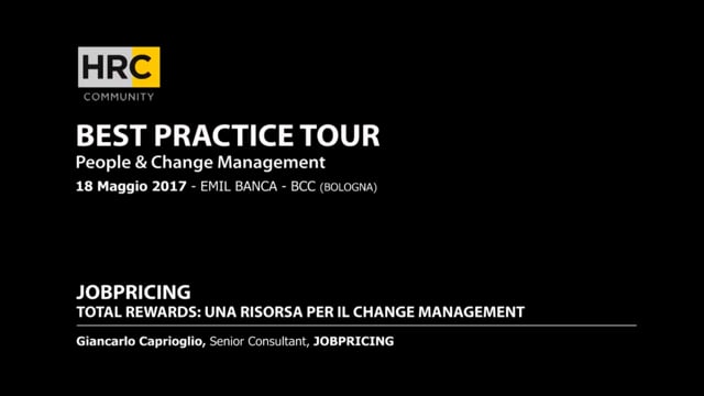 Total Rewards, una risorsa per il change management JOBPRICI ...