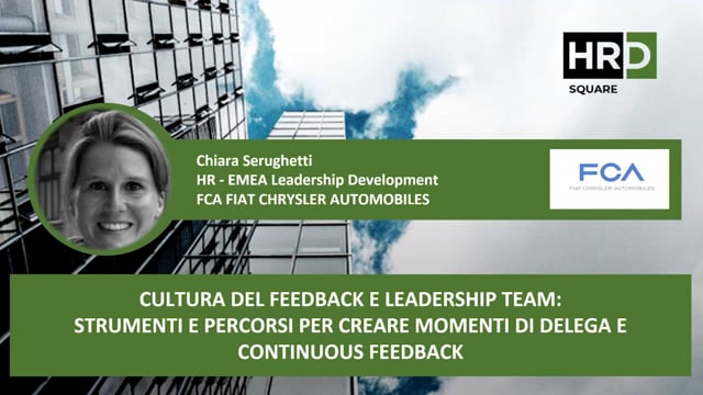 Cultura del feedback e leadership team FCA FIAT CHRYSLER AUT ...