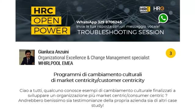 Programmi di cambiamento culturali market centricity/custome ...