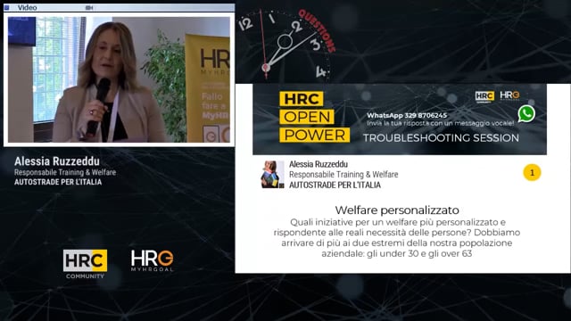 Alessia Ruzzeddu domanda Welfare personalizzato