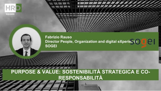 Purpose & Value, sostenibilità strategica e co responsabili ...