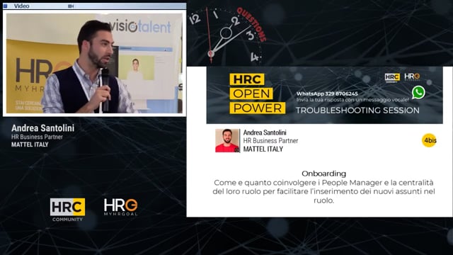 Andrea Santolini domanda Onboarding
