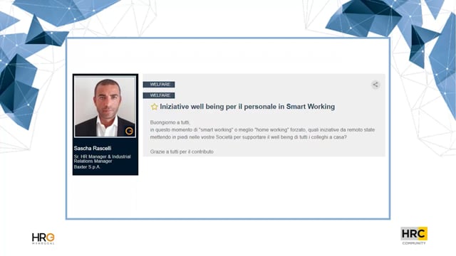 Iniziative well being per il personale in Smart Working IQVI ...