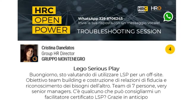 Roberta Lelli risponde su Lego Serious Play
