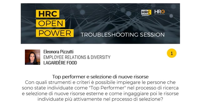 Giulia Rubino risponde su TOP PERFORMER E SELEZIONE DI NUOVE ...